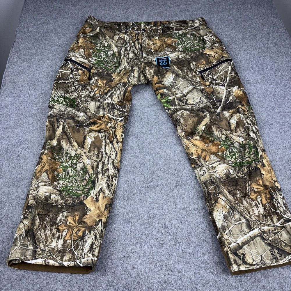 Realtree Edge Camo Hunting Pants Men's 2XL Waterproof Scent Factor Outdoor Deer